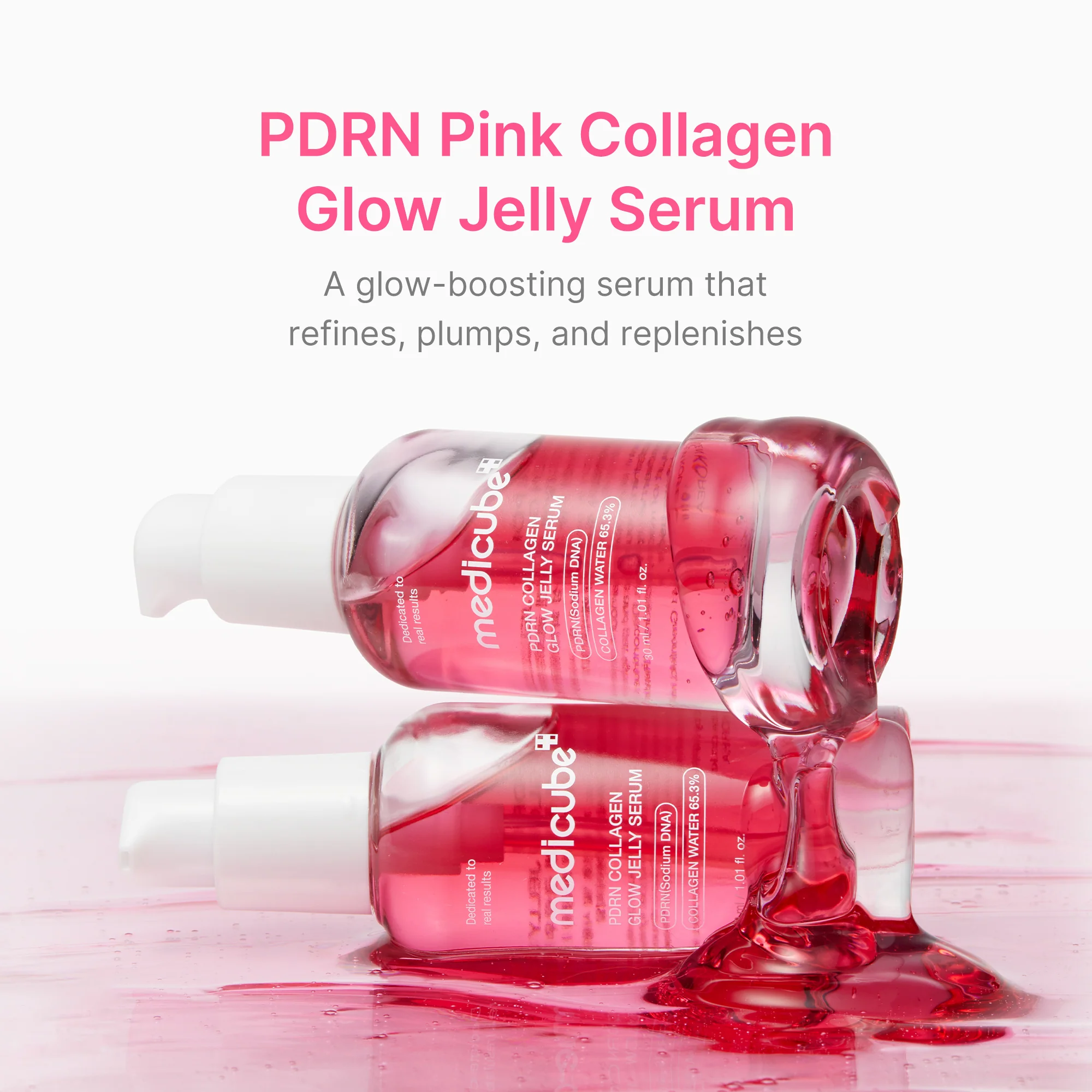 PDRN Pink Collagen Glow Jelly Serum - Image 2