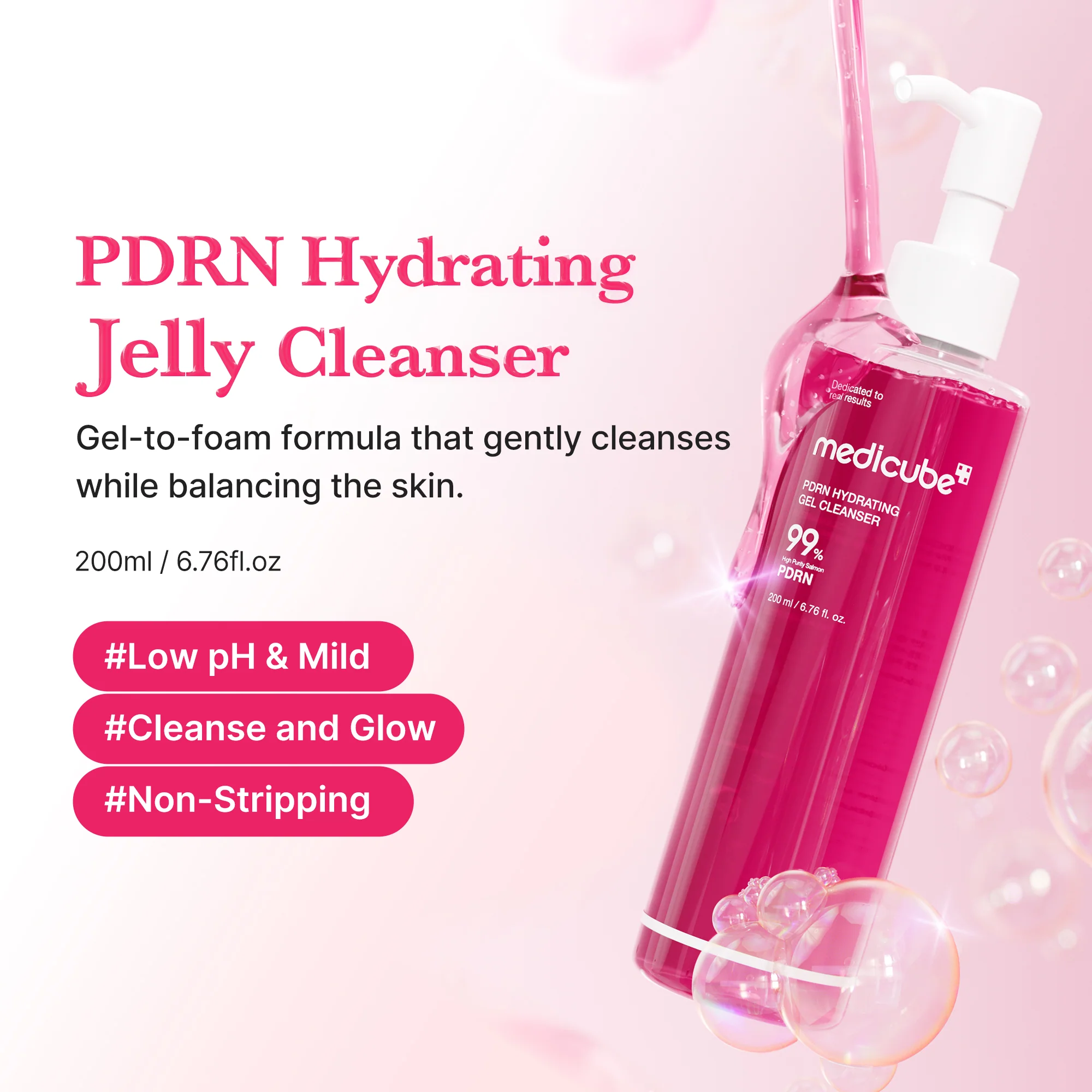 [Subscr.] PDRN Pink Gel Cleanser - Image 2