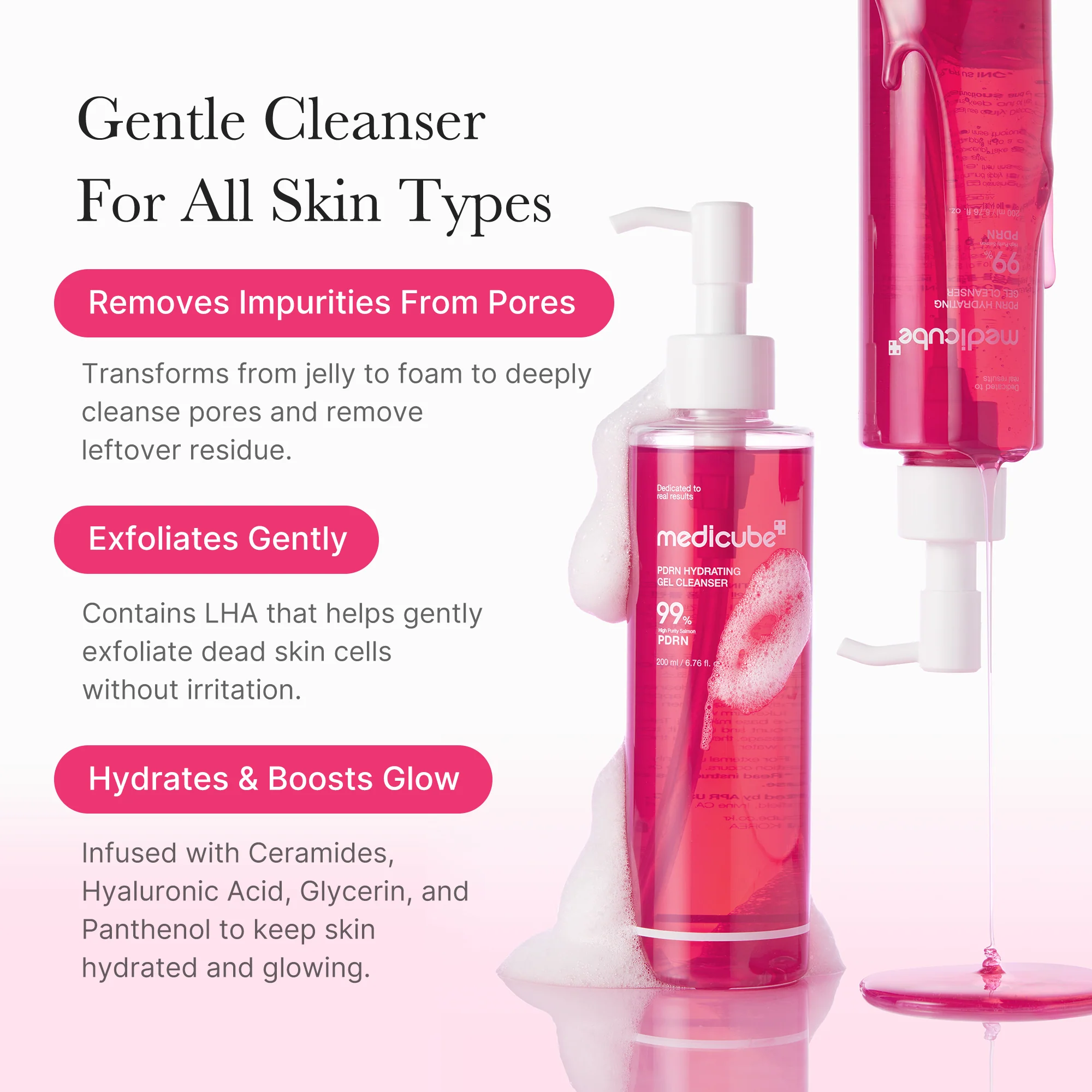 [Subscr.] PDRN Pink Gel Cleanser - Image 3