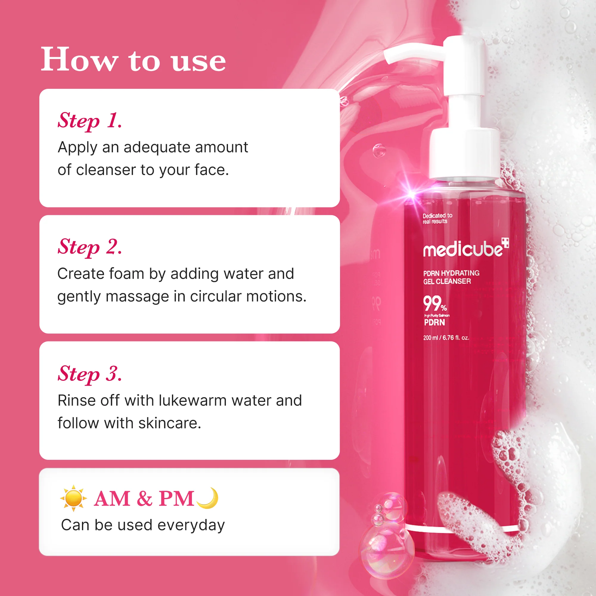 [Subscr.] PDRN Pink Gel Cleanser - Image 6